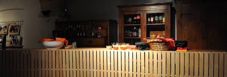 L'angolo bar della sala